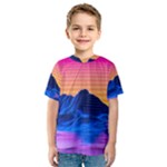 Outrun-vaporwave-hd-wallpaper-preview Kids  Sport Mesh Tee
