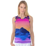 Outrun-vaporwave-hd-wallpaper-preview Women s Basketball Tank Top