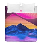 Outrun-vaporwave-hd-wallpaper-preview Duvet Cover Double Side (Full/ Double Size)