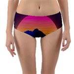 Outrun-vaporwave-hd-wallpaper-preview Reversible Mid-Waist Bikini Bottoms