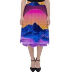 Outrun-vaporwave-hd-wallpaper-preview Classic Midi Skirt