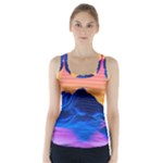 Outrun-vaporwave-hd-wallpaper-preview Racer Back Sports Top