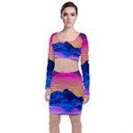 Outrun-vaporwave-hd-wallpaper-preview Top and Skirt Sets