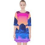 Outrun-vaporwave-hd-wallpaper-preview Pocket Dress