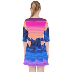 Quarter Sleeve Pocket Dress 
