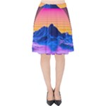 Outrun-vaporwave-hd-wallpaper-preview Velvet High Waist Skirt