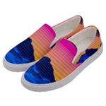 Outrun-vaporwave-hd-wallpaper-preview Men s Canvas Slip Ons