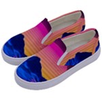 Outrun-vaporwave-hd-wallpaper-preview Kids  Canvas Slip Ons