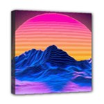 Outrun-vaporwave-hd-wallpaper-preview Mini Canvas 8  x 8  (Stretched)
