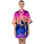 Outrun-vaporwave-hd-wallpaper-preview Half Sleeve Satin Kimono 