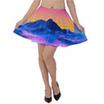 Outrun-vaporwave-hd-wallpaper-preview Velvet Skater Skirt