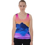 Outrun-vaporwave-hd-wallpaper-preview Velvet Tank Top