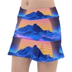 Outrun-vaporwave-hd-wallpaper-preview Classic Tennis Skirt