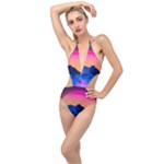 Outrun-vaporwave-hd-wallpaper-preview Plunging Cut Out Swimsuit