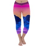 Outrun-vaporwave-hd-wallpaper-preview Capri Winter Leggings 