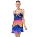 Outrun-vaporwave-hd-wallpaper-preview Summer Time Chiffon Dress