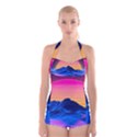 Boyleg Halter Swimsuit  