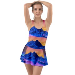 Ruffle Top Dress Swimsuit 