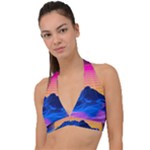 Outrun-vaporwave-hd-wallpaper-preview Halter Plunge Bikini Top