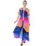 Outrun-vaporwave-hd-wallpaper-preview Waist Tie Boho Maxi Dress