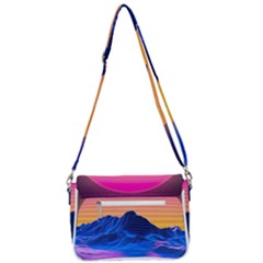 Shoulder Bag with Back Zipper 