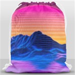 Outrun-vaporwave-hd-wallpaper-preview Drawstring Bag (Large)