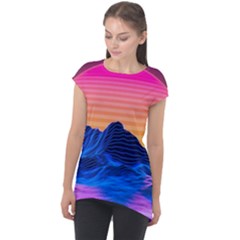 Cap Sleeve High Low Top 