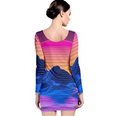 Long Sleeve Velvet Bodycon Dress 