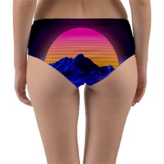Reversible Mid-Waist Bikini Bottoms 