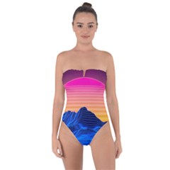 Tie Back One Piece Swimsuit 