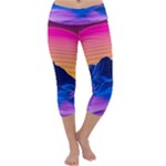 Outrun-vaporwave-hd-wallpaper-preview Capri Yoga Leggings