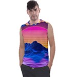 Outrun-vaporwave-hd-wallpaper-preview Men s Regular Tank Top