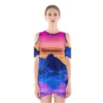 Outrun-vaporwave-hd-wallpaper-preview Shoulder Cutout One Piece Dress