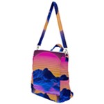 Outrun-vaporwave-hd-wallpaper-preview Crossbody Backpack