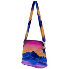 Zipper Messenger Bag 
