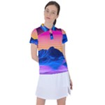 Outrun-vaporwave-hd-wallpaper-preview Women s Polo Tee