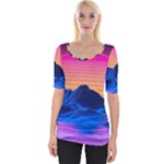 Outrun-vaporwave-hd-wallpaper-preview Wide Neckline Tee