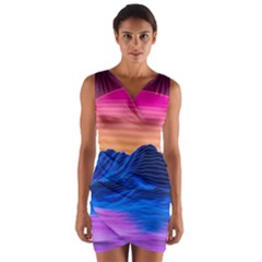Wrap Front Bodycon Dress 