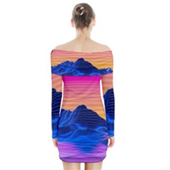Long Sleeve Off Shoulder Dress 
