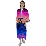 Outrun-vaporwave-hd-wallpaper-preview Maxi Satin Kimono