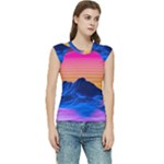 Outrun-vaporwave-hd-wallpaper-preview Women s Raglan Cap Sleeve Tee