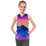 Outrun-vaporwave-hd-wallpaper-preview Kids  Sleeveless Hoodie