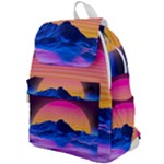 Outrun-vaporwave-hd-wallpaper-preview Top Flap Backpack