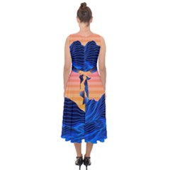 Midi Tie-Back Chiffon Dress 
