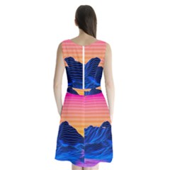 Sleeveless Waist Tie Chiffon Dress 
