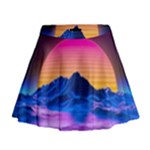 Outrun-vaporwave-hd-wallpaper-preview Mini Flare Skirt