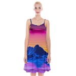 Outrun-vaporwave-hd-wallpaper-preview Spaghetti Strap Velvet Dress