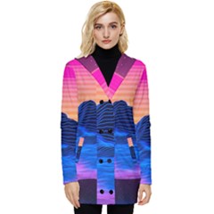 Button Up Hooded Coat  