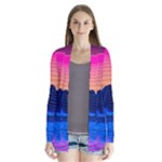 Outrun-vaporwave-hd-wallpaper-preview Drape Collar Cardigan