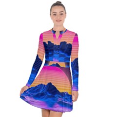 Long Sleeve Panel Dress 